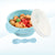 Silicone Bowl with Spoon, Suction Base & Snap on Lid