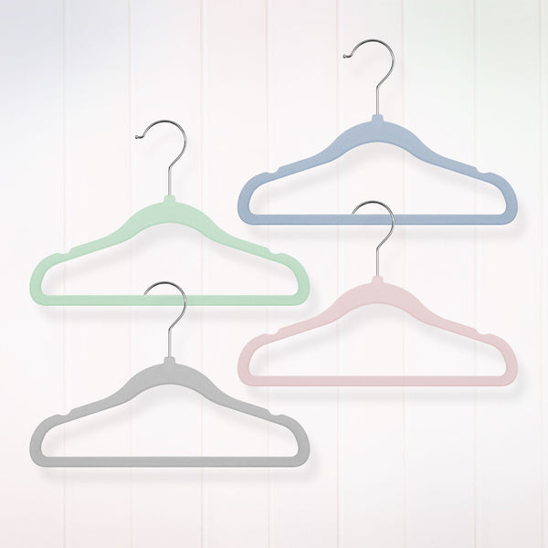 Non-Slip Velvet Baby Clothes Hangers - hopop.in