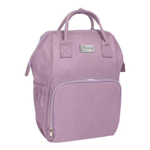 Hopop Portable & Stylish Baby Diaper Bag - Travel Friendly & Spacious - Purple