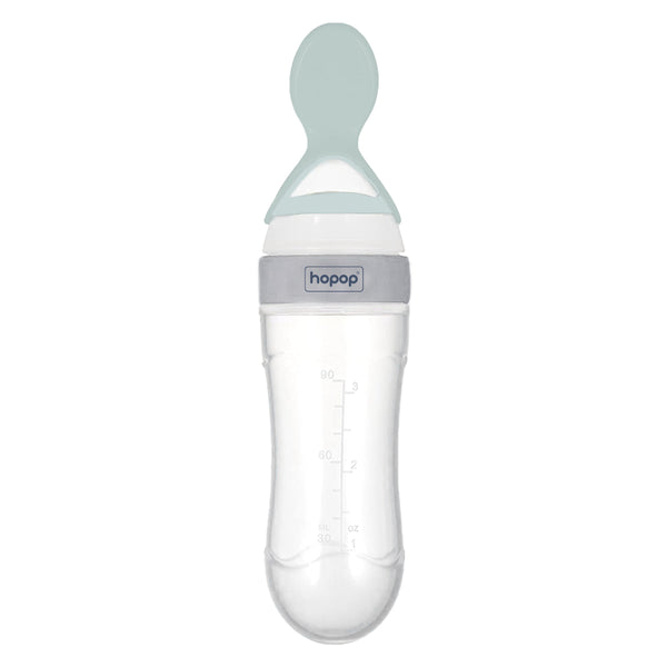 BPA-free silicone baby food dispensing spoon