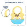 Easy Clean Crumb Catcher Silicone Bib