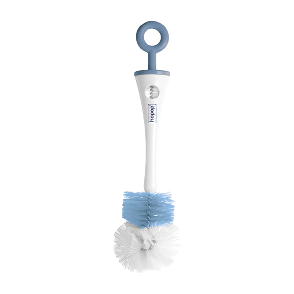2-IN-1 Bottle & Nipple Cleaning Brush with Grooved Handle & Easy Hanging Storage - hopop.in