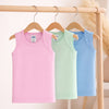 Baby Envelope Neck Sleeveless Vest – Pack of 3, Soft Cotton, Multicolor