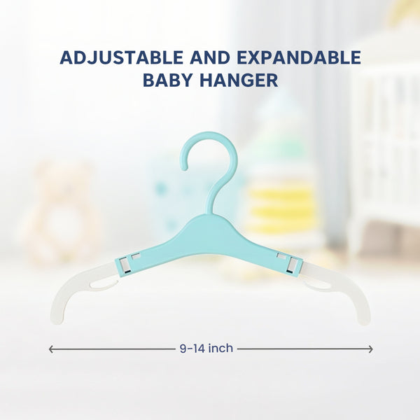 Adjustable Anti-Slip Baby Clothes Hangers – 12 Pack