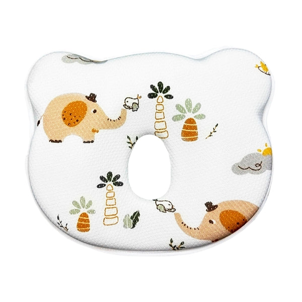 Baby head shaping pillow made of soft memory foam