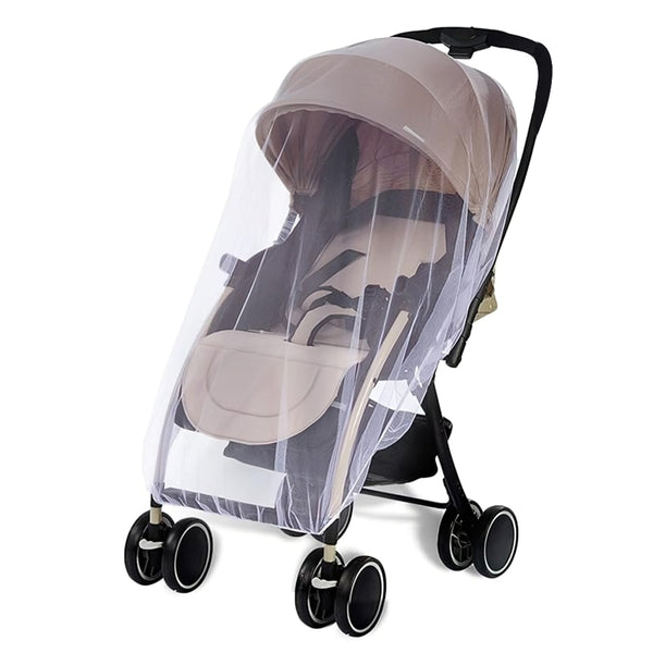 Foldable mosquito net on baby crib