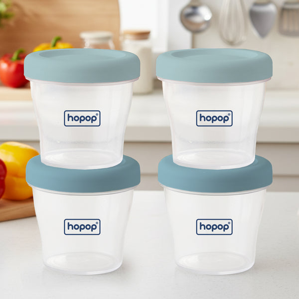 Baby Multi-Functional Food Storage Containers – Set of 4