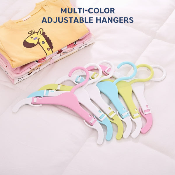 Adjustable Anti-Slip Baby Clothes Hangers – 12 Pack