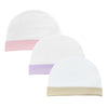 Soft & Comfortable Cotton Baby Caps - Pack of 3