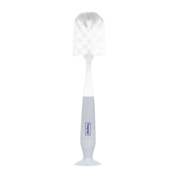 2-IN-1 Bottle & Nipple Cleaning Brush with Grooved Handle & Suction Base - hopop.in