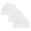 Soft & Comfortable Cotton Baby Caps - Pack of 3 ( White)