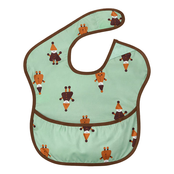 Easy-Clean Waterproof Crumb Catcher Baby Bib