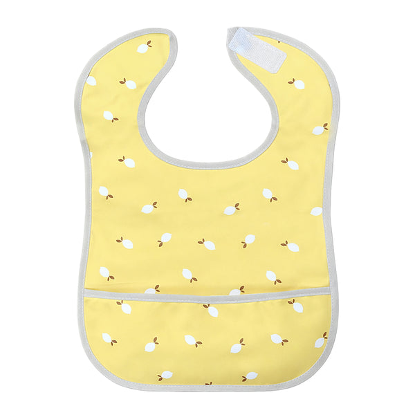 Easy-Clean Waterproof Baby Apron Bib with Crumb Catcher