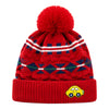 Baby Woolen Cap with Fur Lining, Car Patch Design Warm Knitted Pom Pom Winter Beanie for Boys & Girls (1-3 Years)