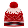 Baby Woolen Cap with Fur Lining, Diamond Design Warm Knitted Pom Pom Winter Beanie for Boys & Girls(2-4 Years)