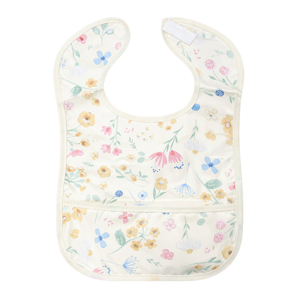 Easy-Clean Waterproof Baby Apron Bib with Crumb Catcher