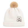 Baby Woolen Cap with Fur Lining, Embroidered Teddy Bear Design Warm Knitted Winter Beanie for Boys & Girls (2-4 Years)