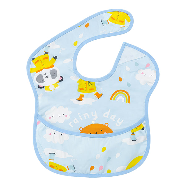 Easy-Clean Waterproof Crumb Catcher Baby Bib