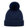 Baby Woolen Cap with Fur Lining, Star Design Warm Knitted Pom Pom Winter Beanie for Boys & Girls (1-3 Years)
