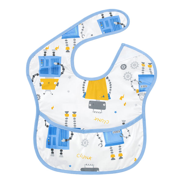 Easy-Clean Waterproof Crumb Catcher Baby Bib