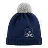 Baby Woolen Cap with Fur Lining, Embroidered Teddy Bear Design Warm Knitted Winter Beanie for Boys & Girls (2-4 Years)