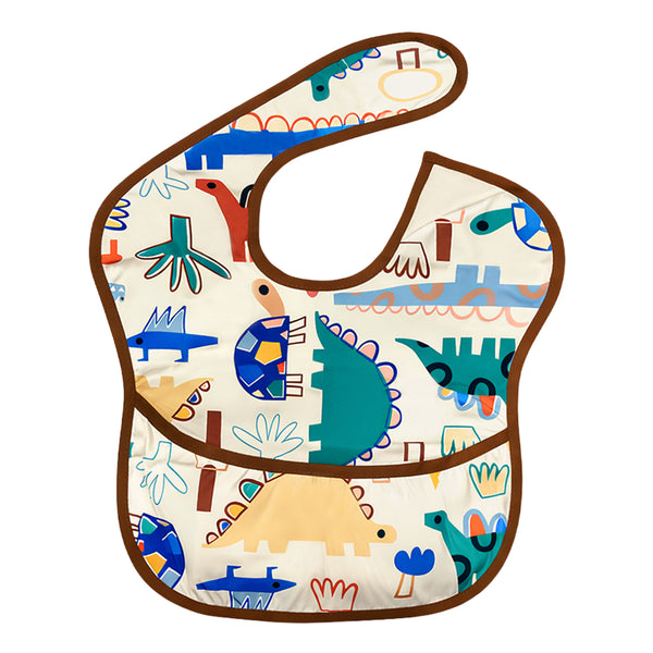 Easy-Clean Waterproof Crumb Catcher Baby Bib