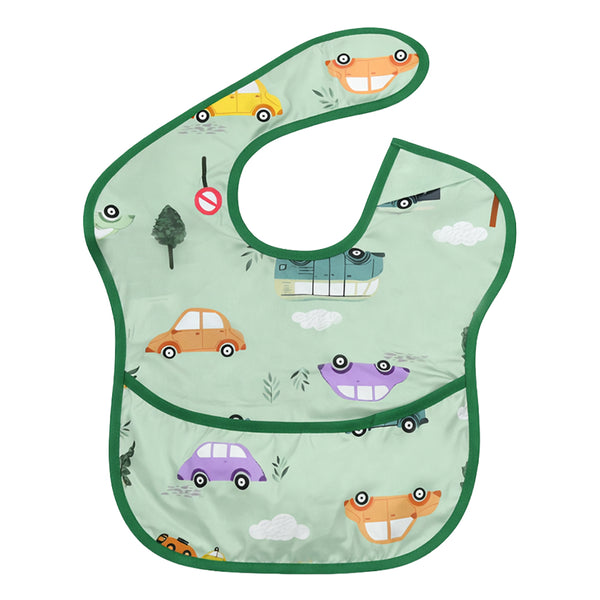 Easy-Clean Waterproof Crumb Catcher Baby Bib
