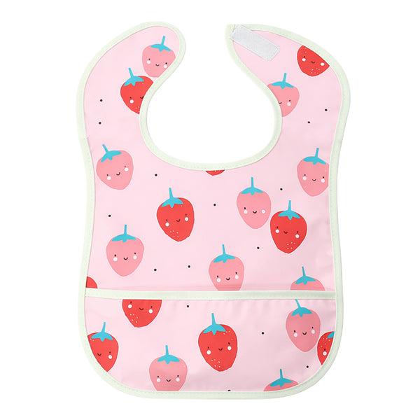 Easy-Clean Waterproof Baby Apron Bib with Crumb Catcher
