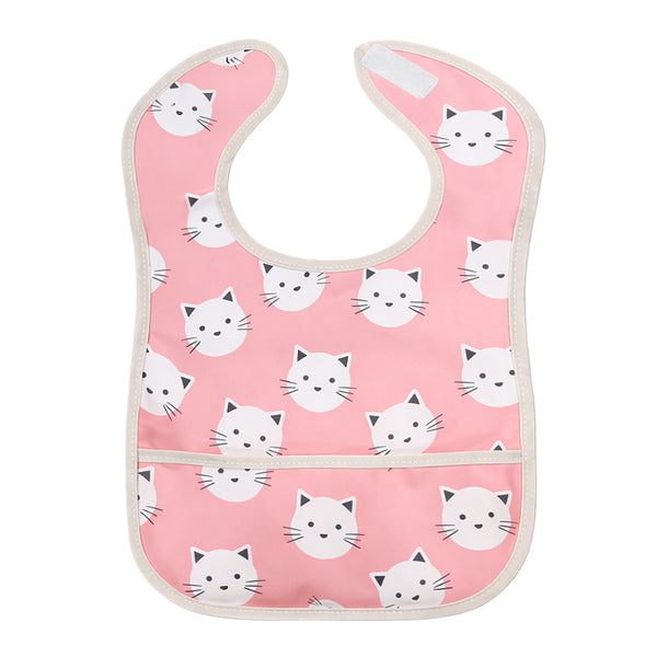 Easy-Clean Waterproof Baby Apron Bib with Crumb Catcher