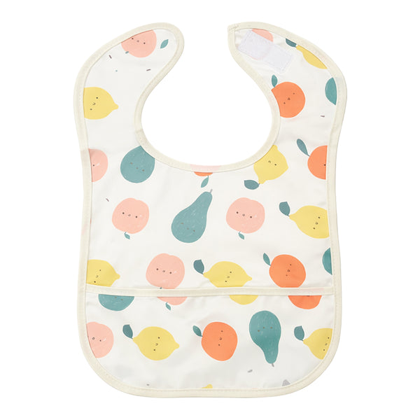 Easy-Clean Waterproof Baby Apron Bib with Crumb Catcher