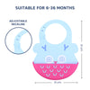 Easy Clean Crumb Catcher Silicone Bib