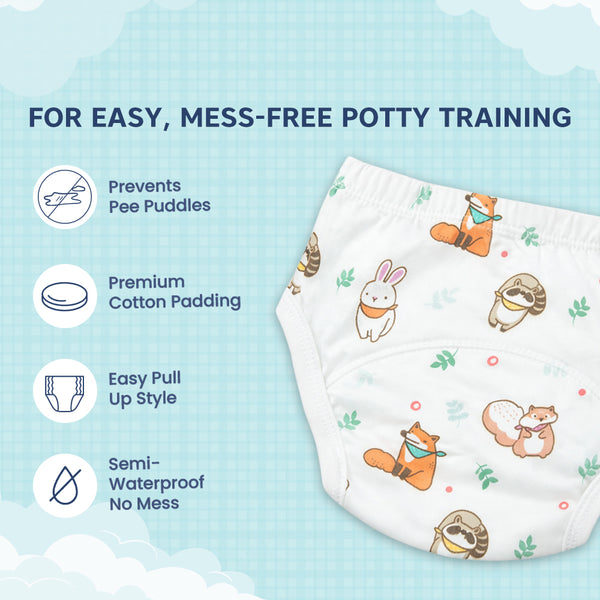 Padded Potty Training Underwear Pants for Babies & Toddlers - Assorted