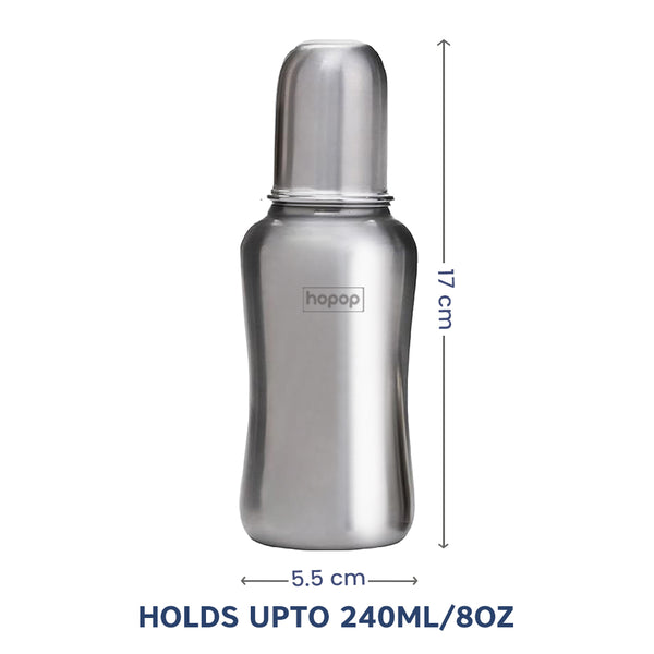 Baby Steel Feeding Bottle - hopop.in