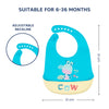 Easy Clean Crumb Food Catcher Silicone Bib