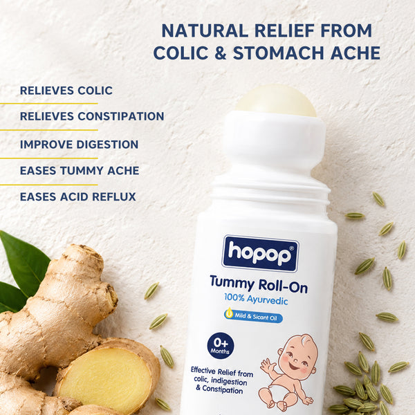 Tummy Roll On for Baby Colic Relief, Constipation & Indigestion - 40ml