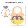 Easy Clean Crumb Catcher Silicone Bib