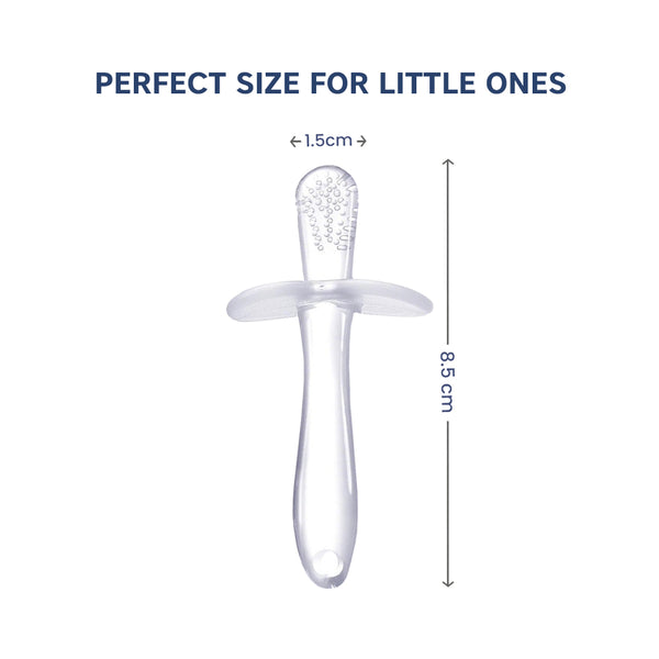 Soft silicone teething toy for soothing baby gums