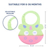 Easy Clean Crumb Catcher Silicone Bib