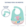 Easy Clean Crumb Food Catcher Silicone Bib
