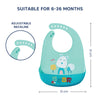 Easy Clean Crumb Food Catcher Silicone Bib