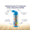 Insulated Stainless Steel Sipper Water Bottle for Kids - 480 ml