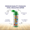 Insulated Stainless Steel Sipper Water Bottle for Kids - 480 ml
