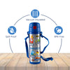 Insulated Stainless Steel Sipper Water Bottle for Kids - 480 ml