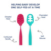 Hopop First Stage Baby Feeding Spoon - Soft, Safe & Easy to Hold