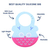 Easy Clean Crumb Catcher Silicone Bib