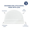 Soft & Comfortable Cotton Baby Caps - Pack of 3 ( White)