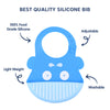 Easy Clean Crumb Catcher Silicone Bib