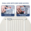 Baby safety gate for kids with two-way auto-close