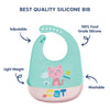 Easy Clean Crumb Food Catcher Silicone Bib