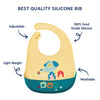Easy Clean Crumb Food Catcher Silicone Bib